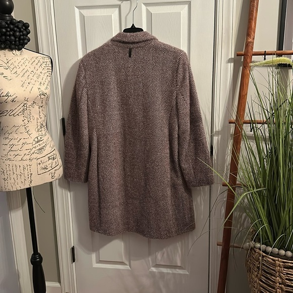 DKNY Women's Herringbone Soft-Touch Walker Coat, Created for Macy’s, Size XXL - Picture 6 of 16